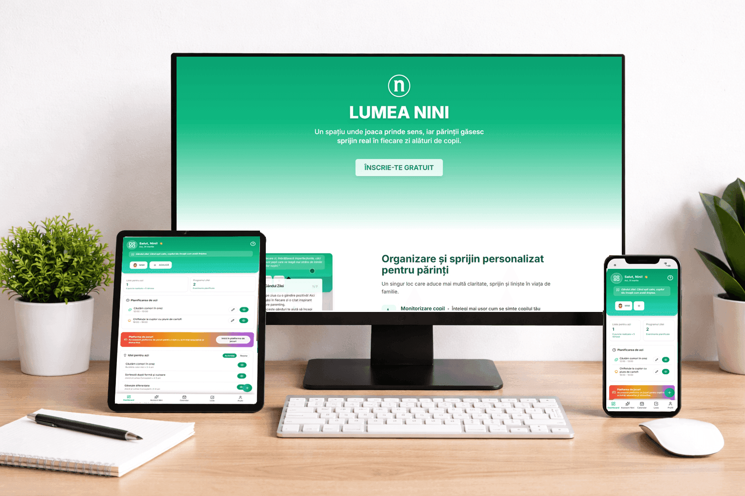 Lumea Nini Bildungsplattform — Inhalte, Spiele und Interaktion mit Eltern